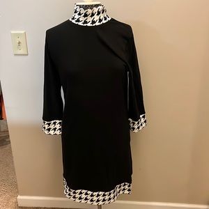 Houndstooth Microfleece Dress